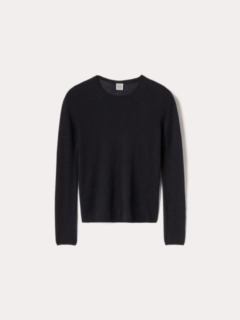 Thin cashmere top black