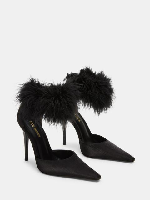 STEVE MADDEN ELUSIVE BLACK SATIN