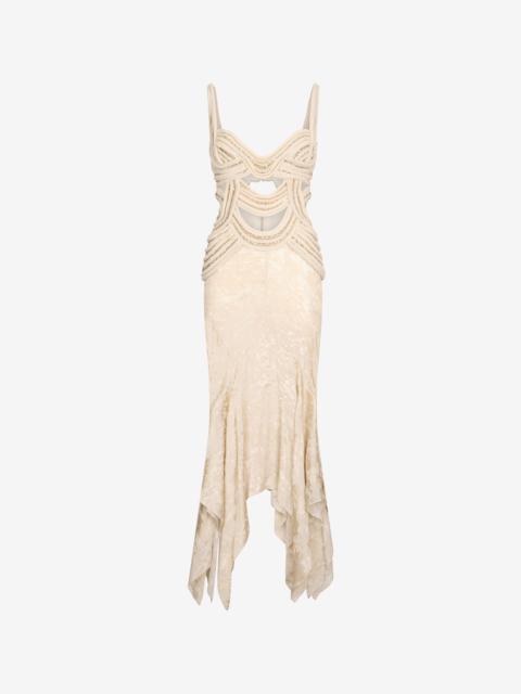 Roberto Cavalli Wall Print Long Dress
