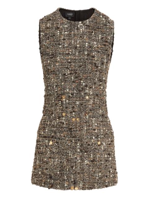 GIAMBATTISTA VALLI bouclé button-detail mini dress