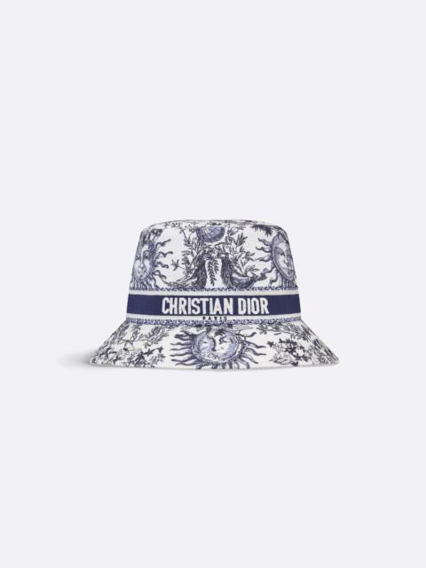 Dior D-Bobby Toile de Jouy Soleil Small Brim Bucket Hat