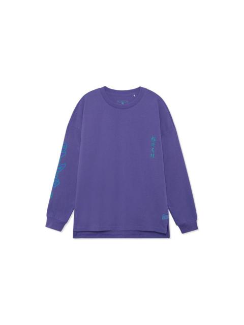 Li-Ning BadFive Graphic Long Sleeve T-shirt 'Purple' AHSRB51-1