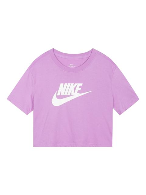 Nike (WMNS) Nike Sportswear Essential Round-neck Purple BV6176-591