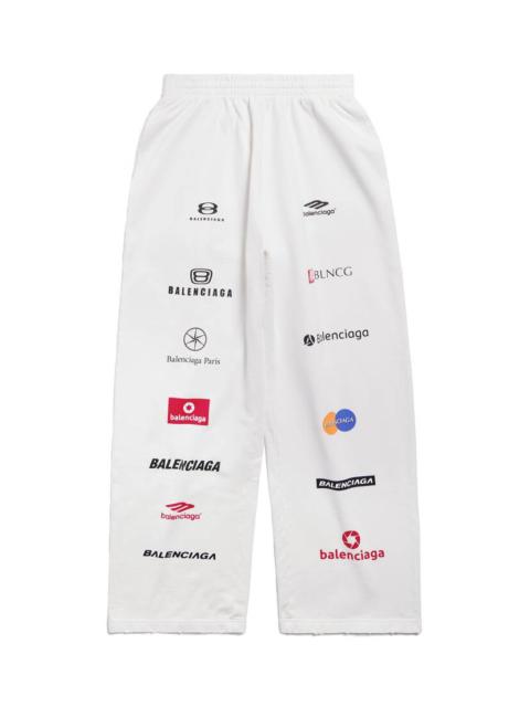 BALENCIAGA Top League Baggy Sweatpants in White