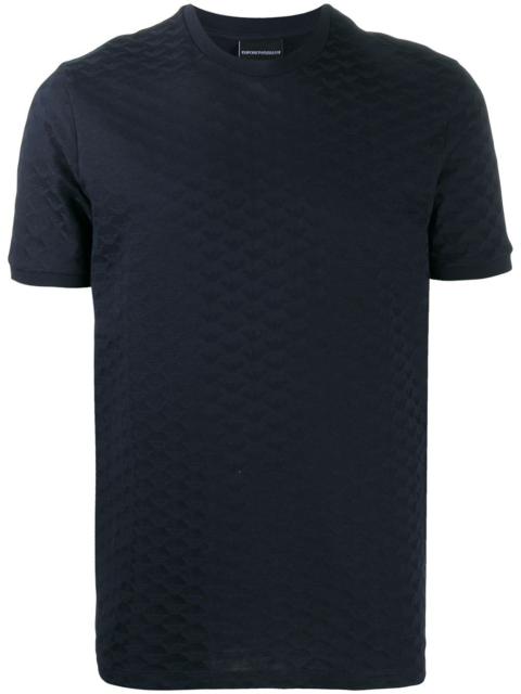 EMPORIO ARMANI embossed logo cotton T-shirt