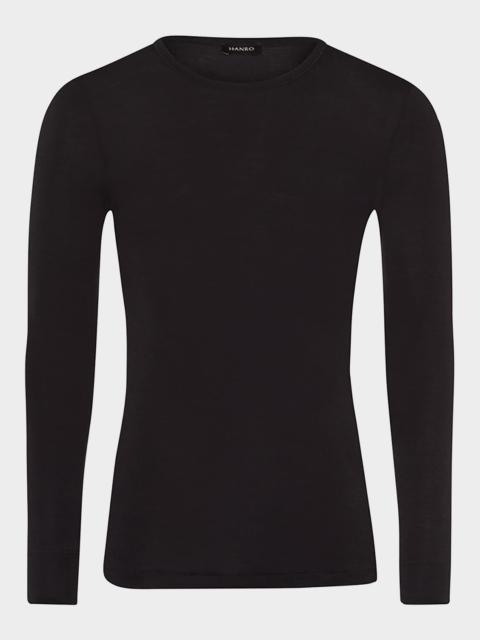 HANRO Woolen Silk Long-Sleeve Shirt
