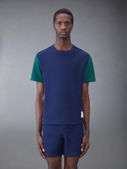 Thom Browne Fun-Mix Textured Check Tee