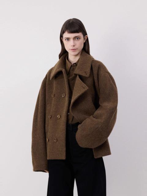 Lemaire SHORT ASYMMETRICAL BATHROBE COAT