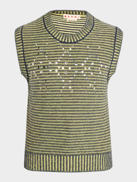 Marni Men's Eyelet-Trim Sweater Vest
