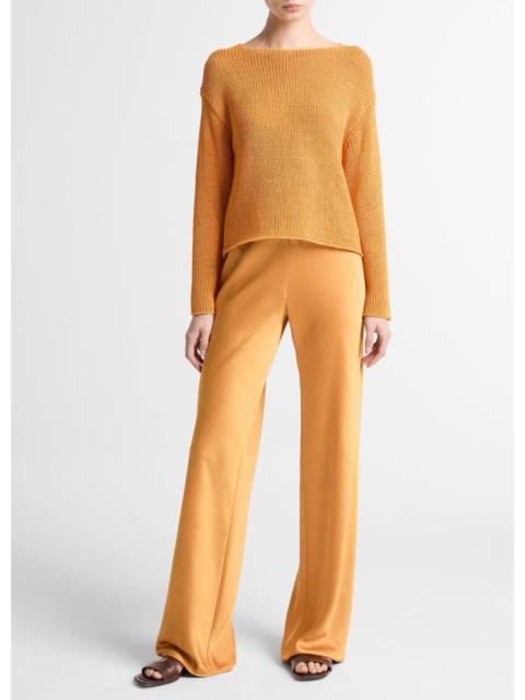 Vince Colette High-Rise Crushed Satin Bias Pant