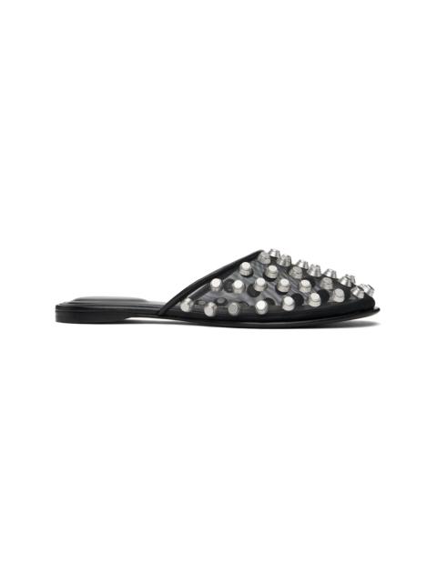 Alexander Wang Black Rhodes Flat Slippers