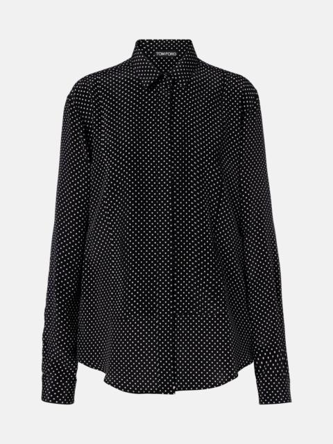 TOM FORD Polka-dot silk shirt