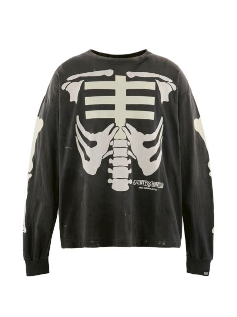 SAINT M×××××× skeleton-print T-shirt