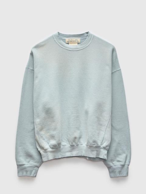 REMI RELIEF "3-Fly" Special Finish Fleece Crewneck in Sax