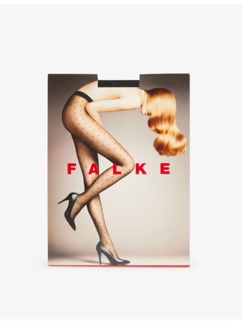 FALKE Dot 15 denier stretch-knit tights