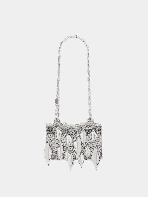 rabanne 1969 SILVER NANO BAG METALLIC LEAVES