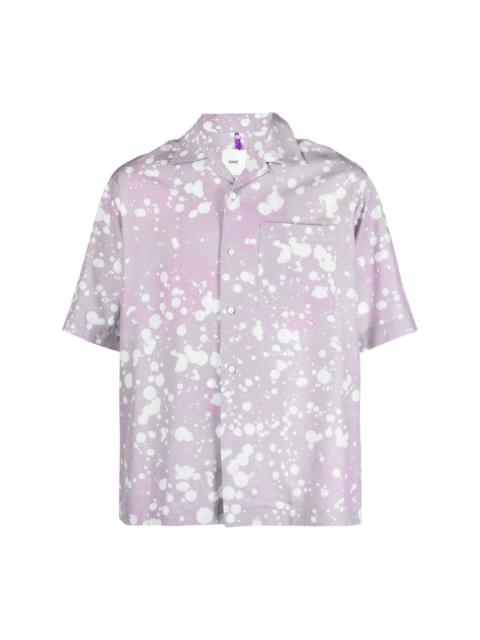 OAMC Kurt splatter short-sleeve shirt