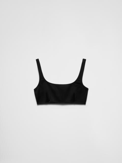 Prada Interlock fabric bikini top