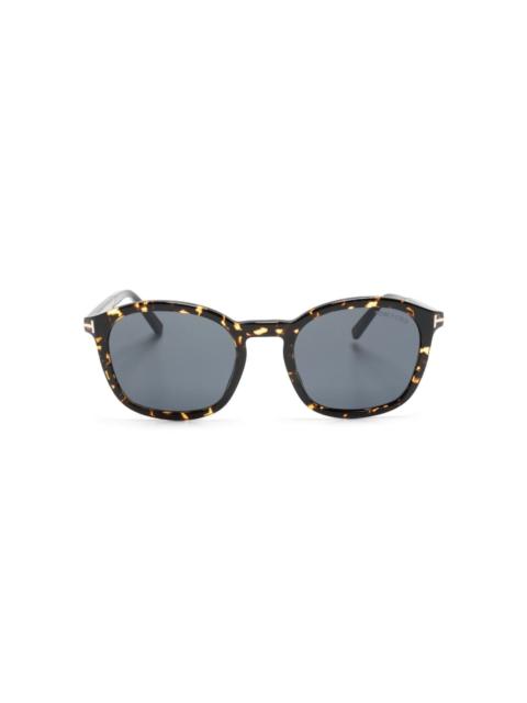 TOM FORD tortoiseshell-effect tinted sunglasses