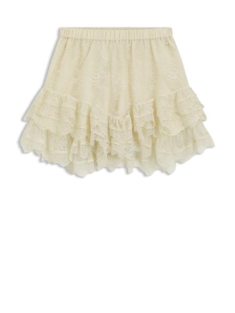 BOSS MINI SKORT IN RUFFLED LACE