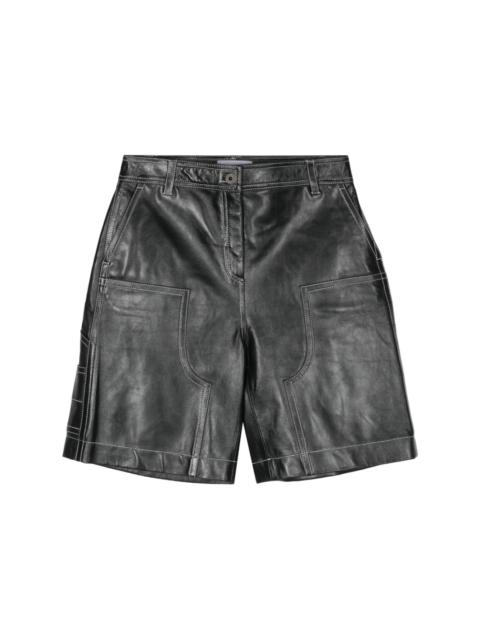 STAND STUDIO Rue leather shorts