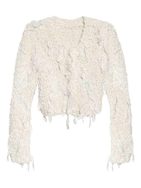 LoveShackFancy frayed cardigan