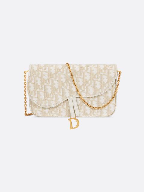 Dior Medium Saddle Pouch with Chain