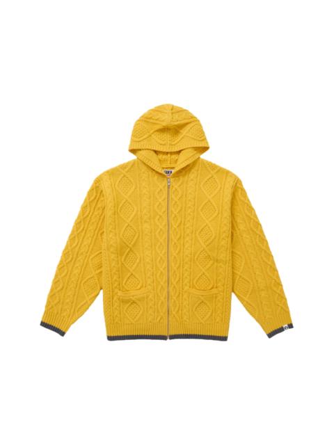 Supreme Supreme GOODENOUGH Zip Up Hooded Sweater Yellow | REVERSIBLE