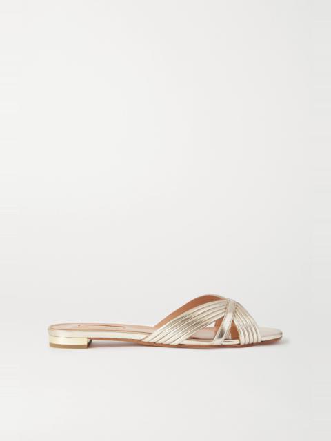 AQUAZZURA Sundance faux leather slides