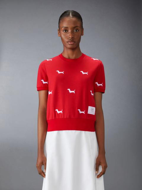 Thom Browne Cotton Milano Short Sleeve Hector Tee