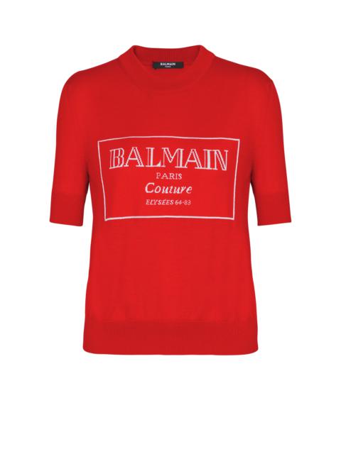 Balmain Balmain Couture two-tone knit top