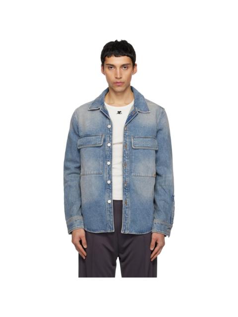 courrèges Blue Workwear Denim Shirt