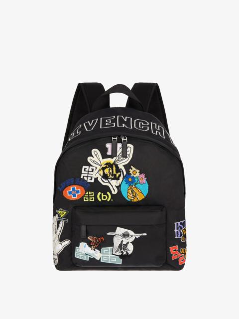 Givenchy ESSENTIAL U BAGPACK IN NYLON WITH PATCHES