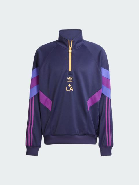 adidas LA Galaxy Originals Half-Zip Crew Sweatshirt