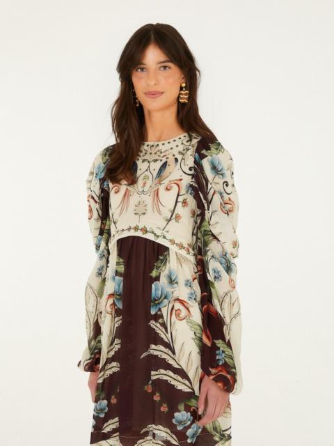 FARM RIO Millena Long Sleeves Mini Dress