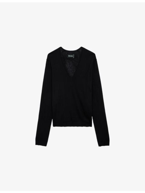 Zadig & Voltaire Rivy V-Neck Cashmere Jumper