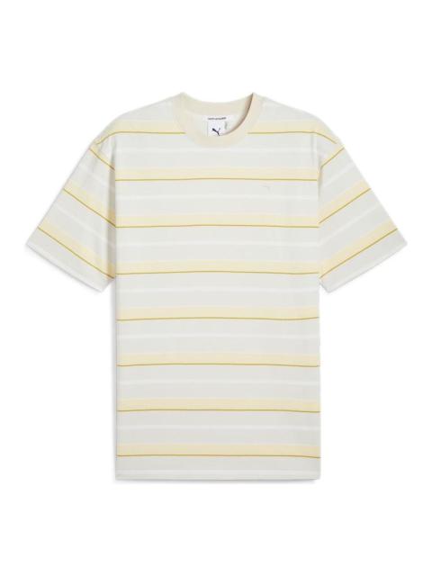 PUMA MMQ Striped T-shirt 'Alpine Snow' 626552-87