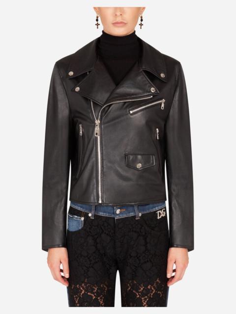 Dolce & Gabbana Leather biker jacket