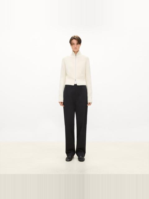 Theory Raglan Zip Cardigan in Felted Wool-Cashmere