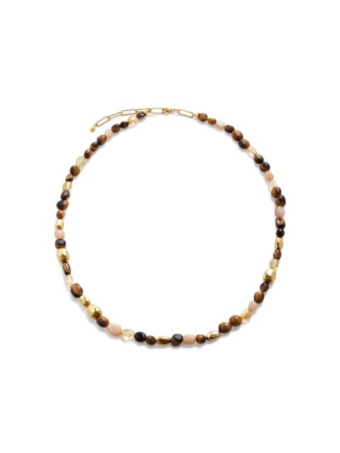 MONICA VINADER Rio beaded tiger eye necklace