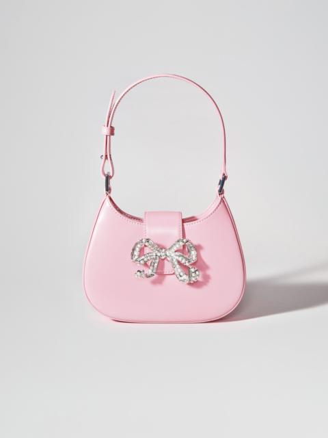 self-portrait Pink Crescent Bow Mini Bag