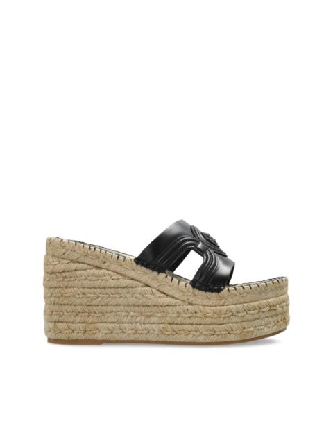 VERSACE 115mm Medusa wedge sandals