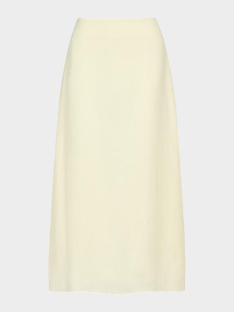 TWP The A-Line Linen Skirt