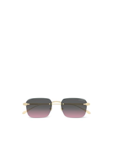 Montblanc rectangle-frame sunglasses