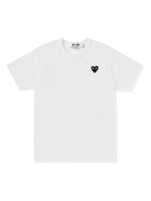 Comme des Garçons PLAY COMME des GARCONS PLAY SS25 Emblem Rhinestone Heart T-Shirt 'White Black' AX-T801-051-1