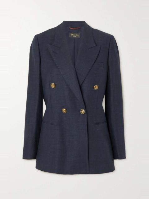 Loro Piana Aurora linen and wool-blend twill blazer