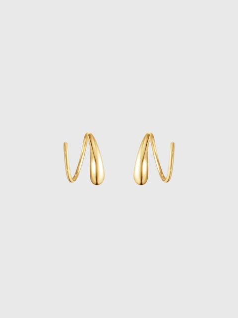 THE FOLD 18k Yellow Gold Mercy Swirl Earrings