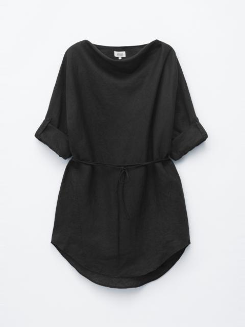 & Other Stories Cowl-Neck Linen Mini Dress