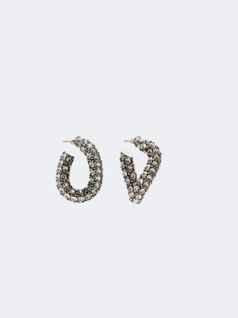 Isabel Marant Crystal-embellished hoop earrings