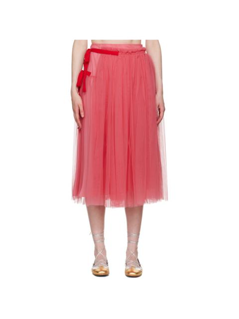 Molly Goddard Pink Lottie Midi Skirt